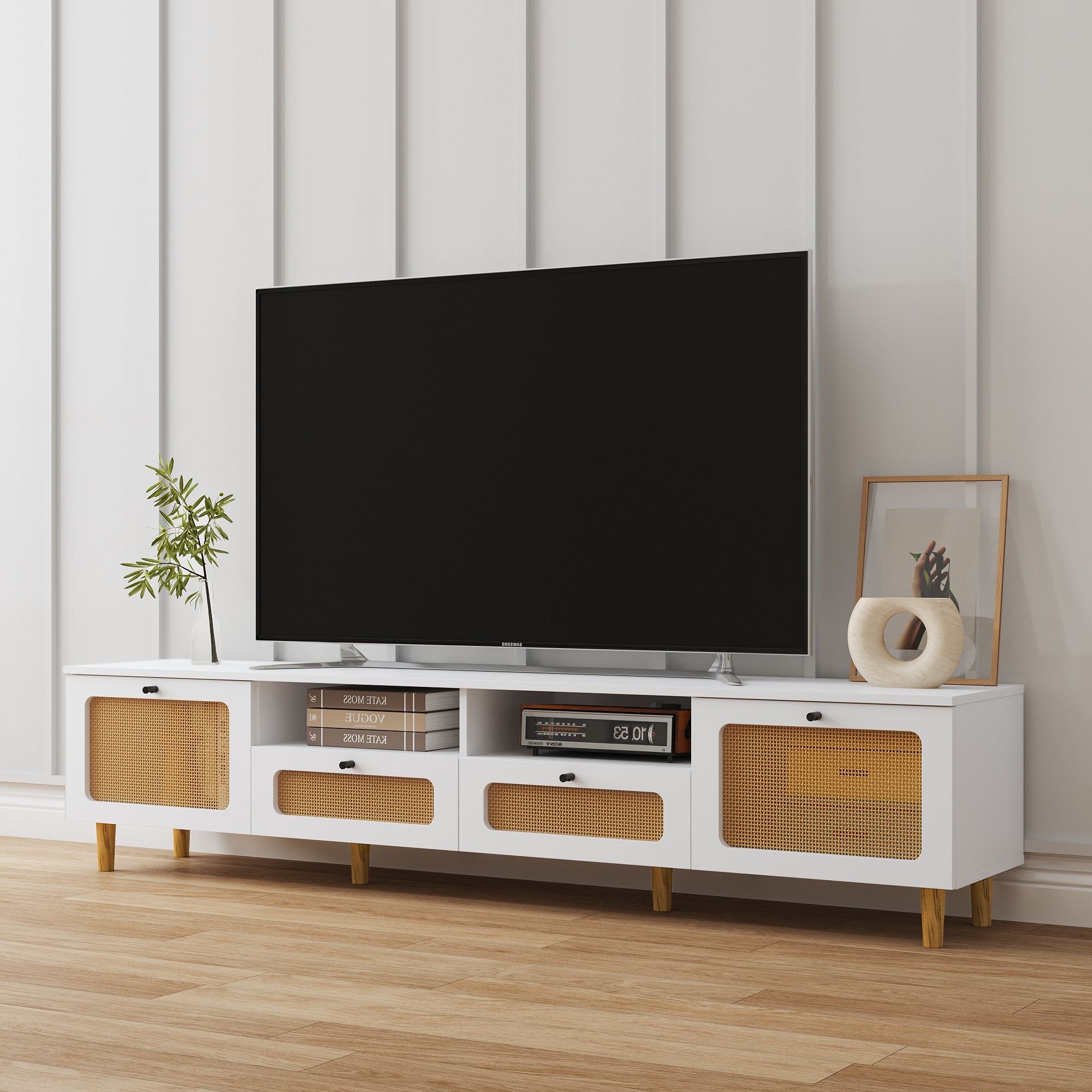 Featured Photo of 2024 Best of Tv Stands with 2 Doors and 2 Open Shelves