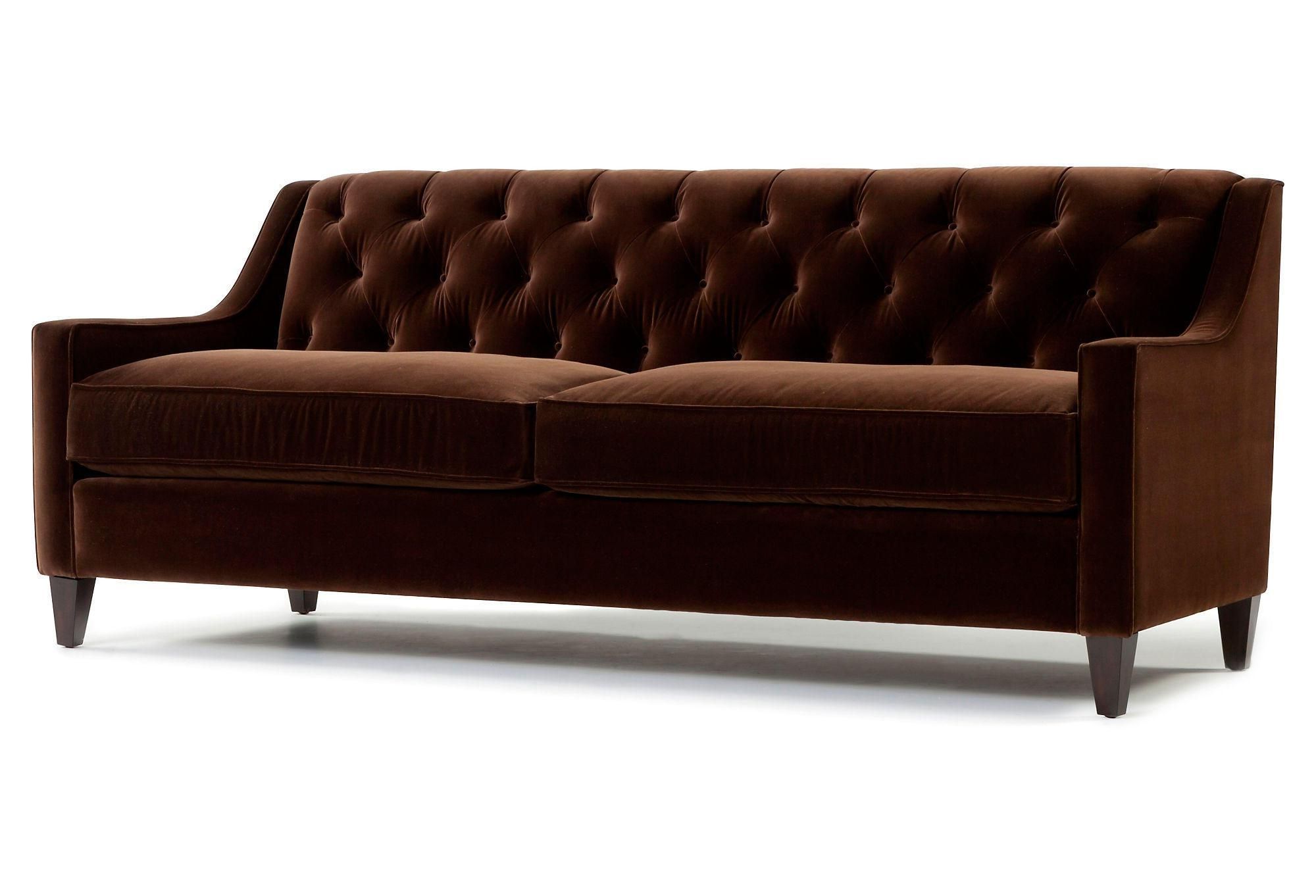 2021 Latest Brown Velvet Sofas | Sofa Ideas With Sofas In Chocolate Brown (Gallery 15 of 20)