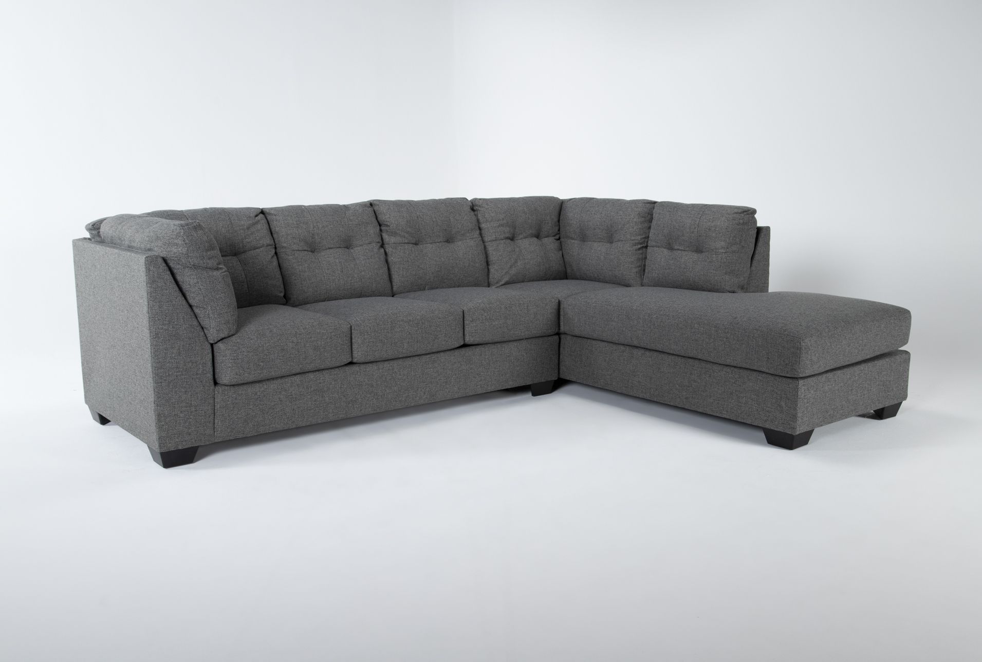Arrowmask Charcoal 2 Piece 115" Full Sleeper Sectional With Left Arm Pertaining To Left Or Right Facing Sleeper Sectionals (View 9 of 20)