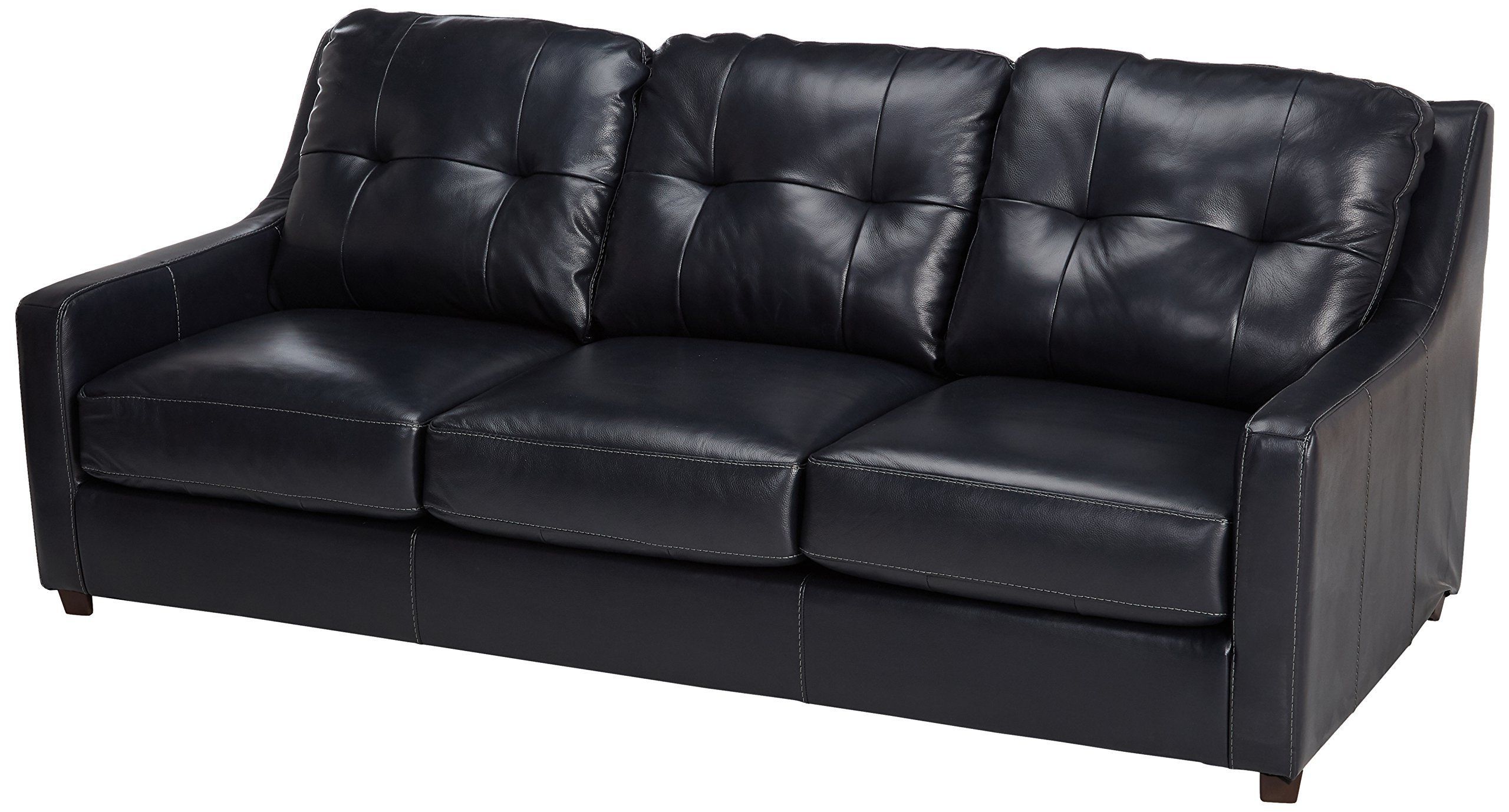 Ashley Furniture Signature Design Okean Upholstered Leather Queen Intended For Navy Sleeper Sofa Couches (View 5 of 20)