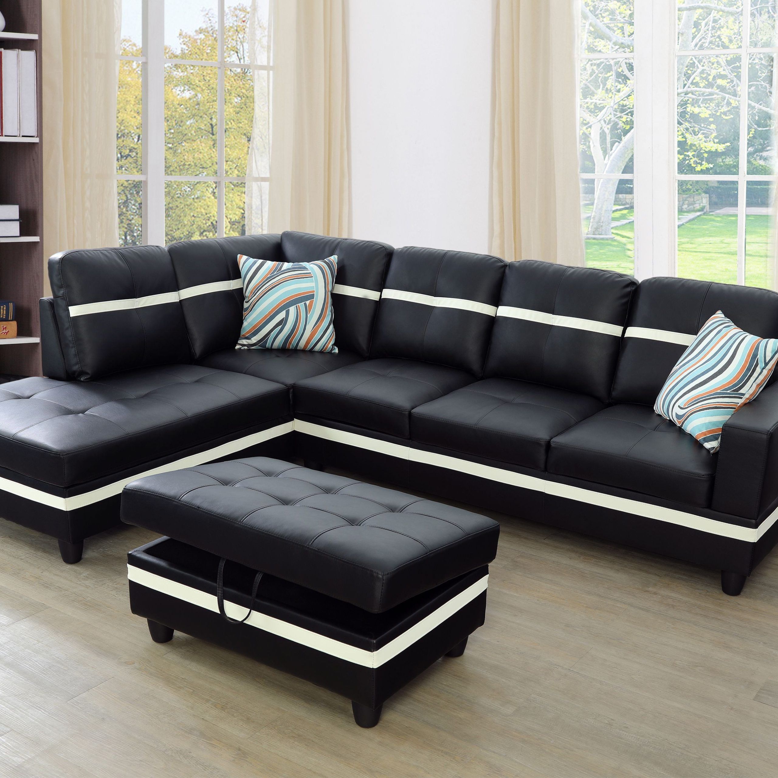 Aycp Furniture_new Style_ L Shape Sectional Sofa Set With Storage For Sofas With Ottomans (Gallery 9 of 20)