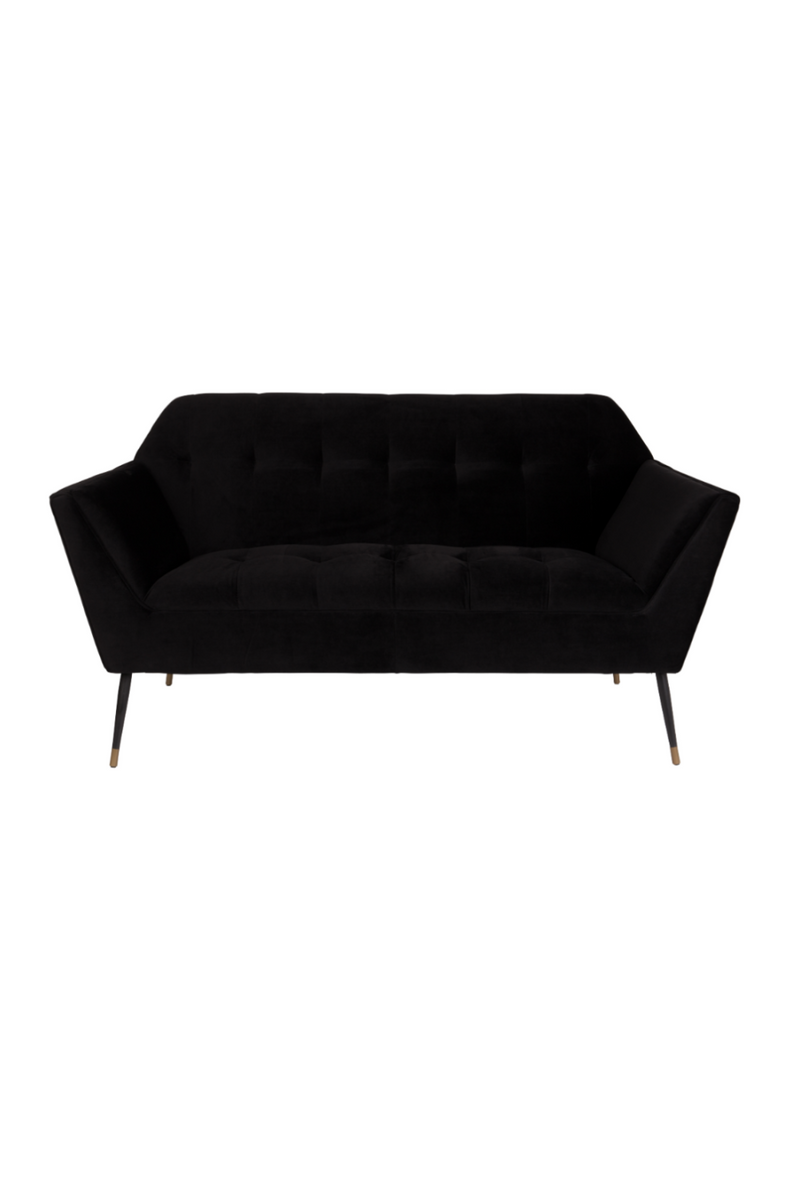 Black Velvet 2 Seater Sofa | Dutchbone | Dutch Furniture In Black Velvet 2 Seater Sofa Beds (View 6 of 20)