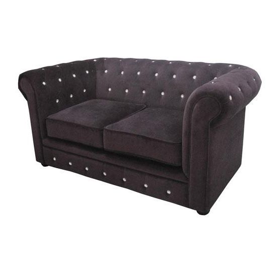 Black Velvet 2 Seater Sofa « Home Highlight In Black Velvet 2 Seater Sofa Beds (View 9 of 20)