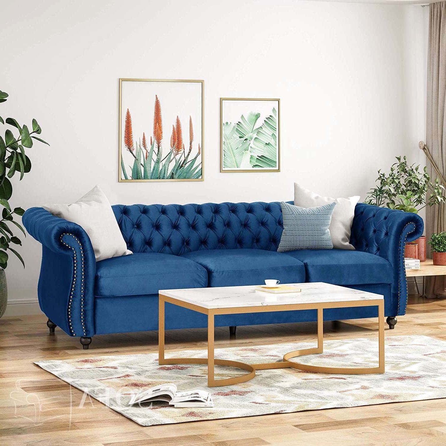 Blue Gray Sofa / Lorenzo 3pc Sofa Set Blue Grey Premium Italian Leather With Sofas In Bluish Grey (View 10 of 20)