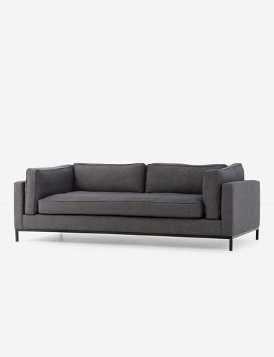 Cami Sofa, Charcoal | Sofa, Charcoal Sofa Living Room, Velvet Furniture Intended For Light Charcoal Linen Sofas (View 16 of 20)