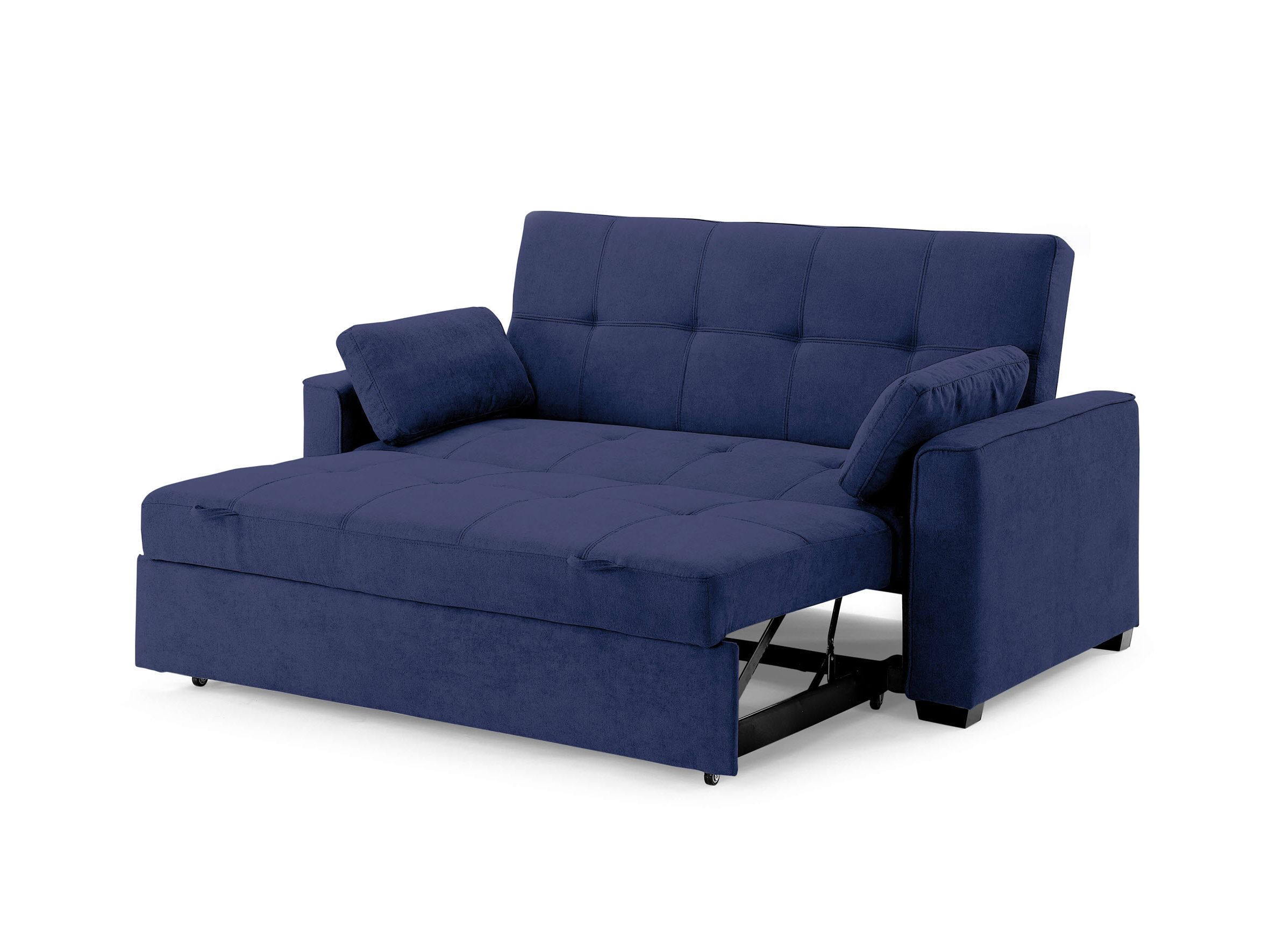 Cape Cod Nantucket Futon Sofa Sleeper Bed Navy Blue | Sleepworks Intended For Navy Sleeper Sofa Couches (View 3 of 20)