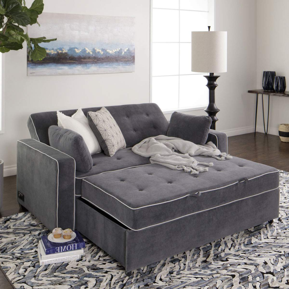 Featured Photo of 20 Photos 3 in 1 Gray Pull Out Sleeper Sofas