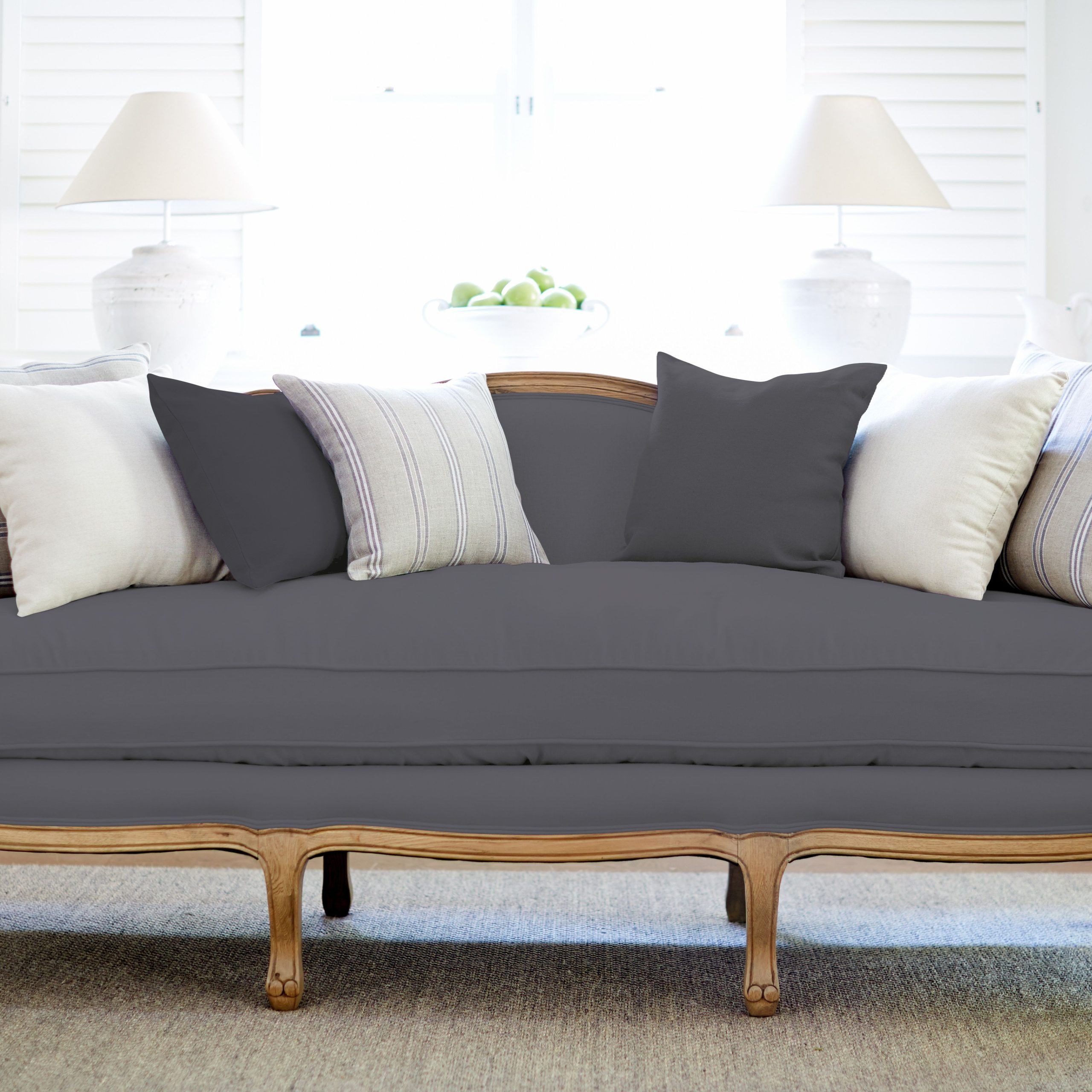 Charcoal Linen Sofa | Sofa Design, Sofa Styling, Sofa Makeover With Regard To Light Charcoal Linen Sofas (View 11 of 20)