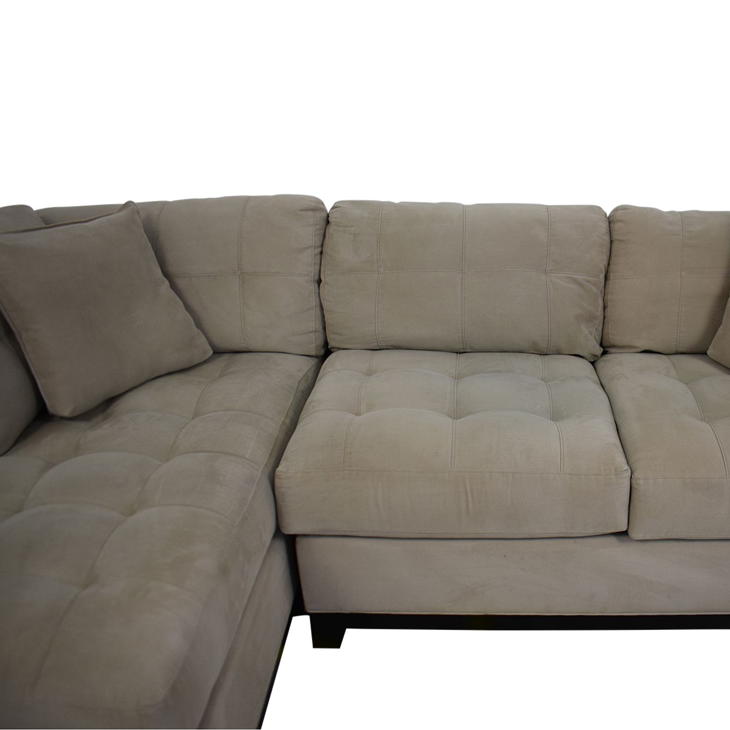 Cindy Crawford Home Metropolis Microfiber Sectional Sofa | Baci Living Room Pertaining To Microfiber Sectional Corner Sofas (View 10 of 20)