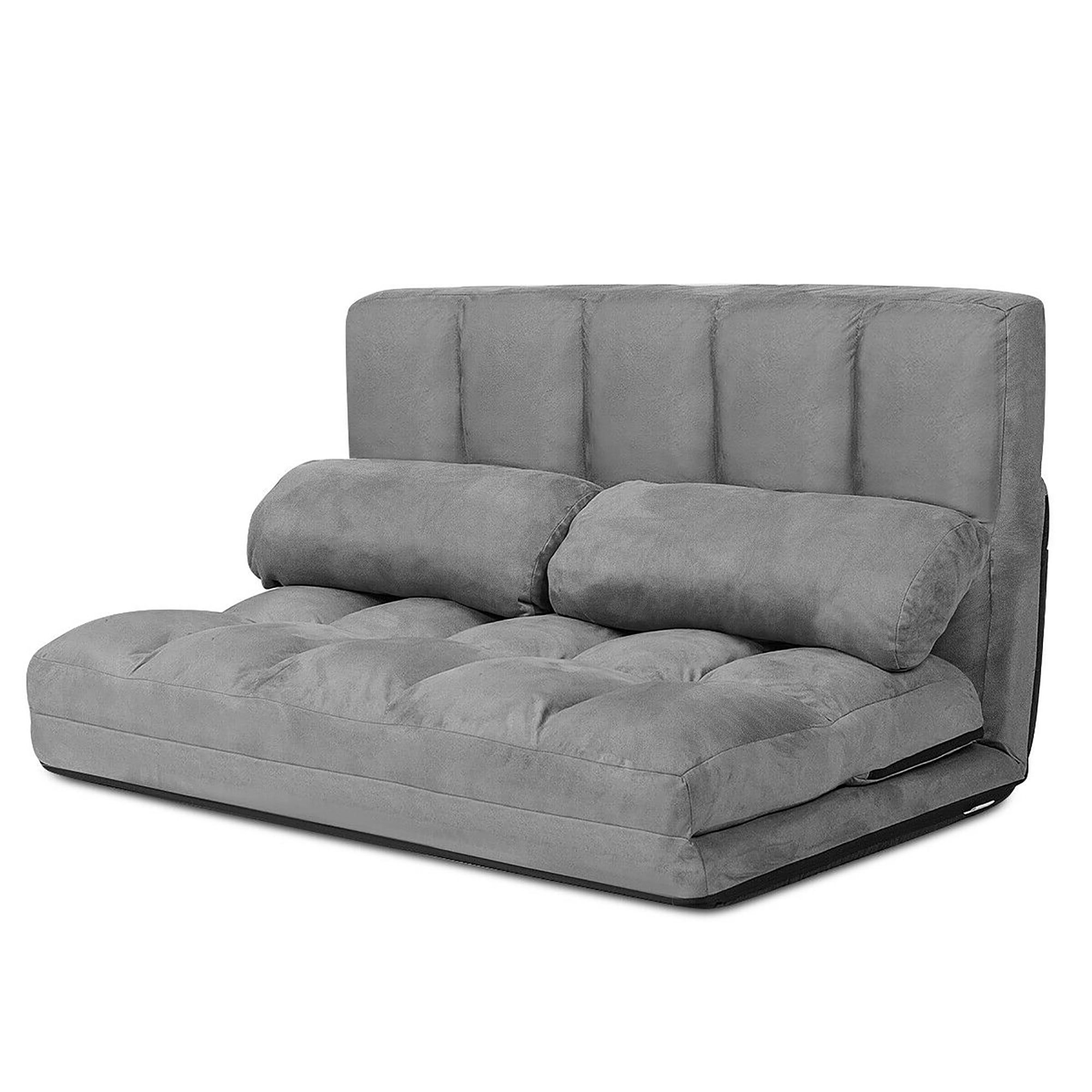 Costway Foldable Floor Sofa Bed 6 Position Adjustable Lounge Couch With For 2 In 1 Foldable Sofas (View 13 of 20)