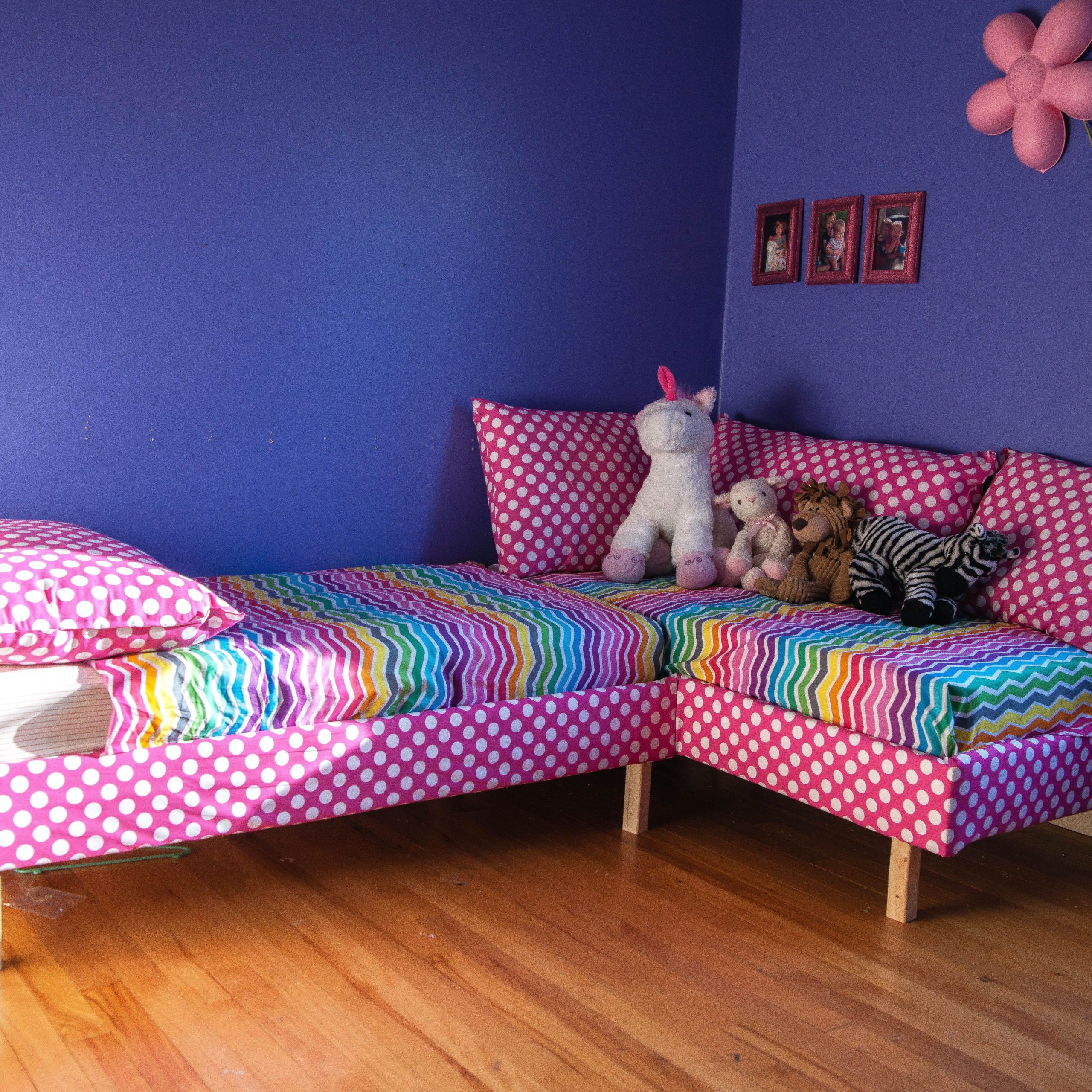 Crib Mattress Sofa Bed! Toddler Furniture, Home Furniture, Repurposed Regarding Children&#039;s Sofa Beds (View 9 of 20)