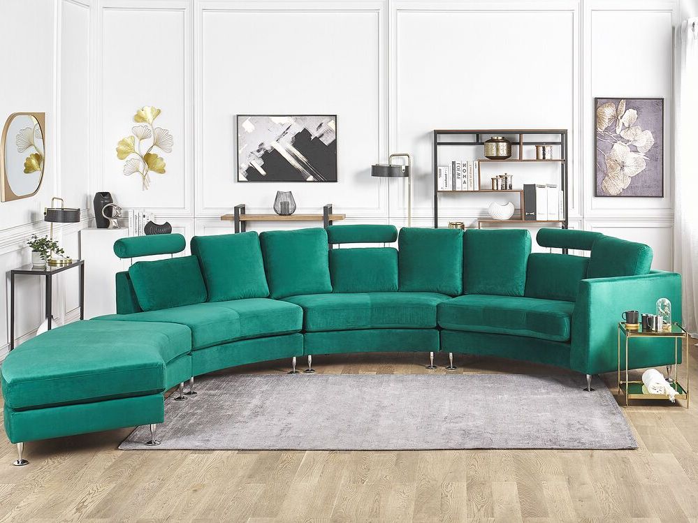 Dark Green Sectional Sofa – Sofa Design Ideas Within Green Velvet Modular Sectionals (View 8 of 20)