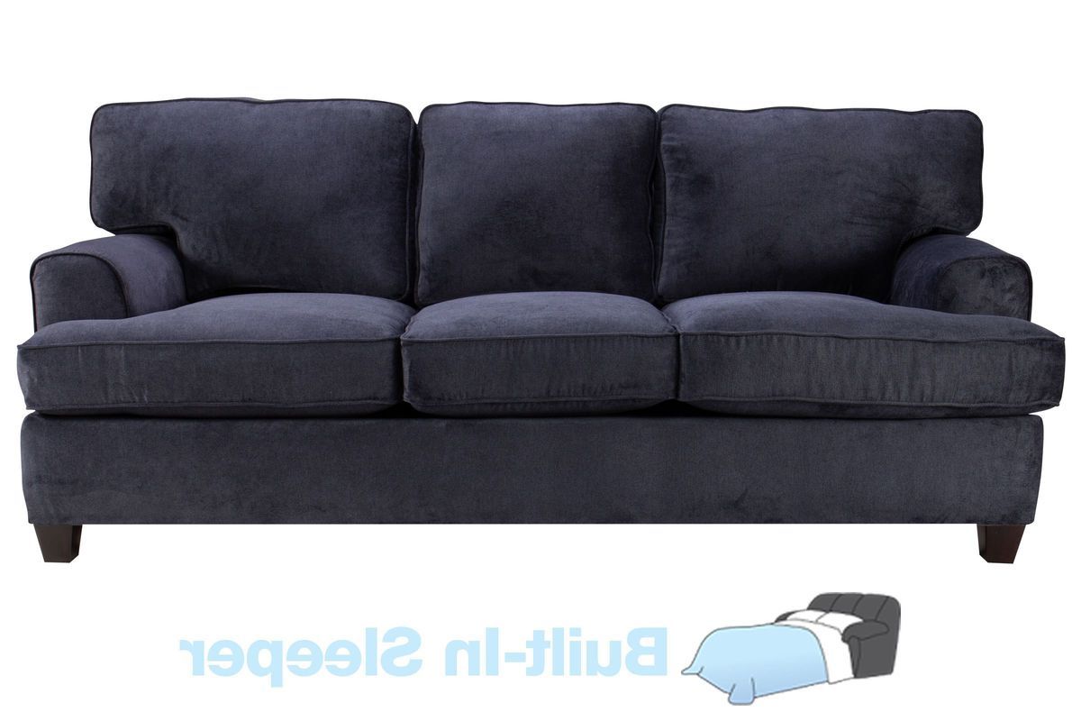 Diana Sofa Sleeper In Navy Blue At Gardner White Pertaining To Navy Sleeper Sofa Couches (View 7 of 20)