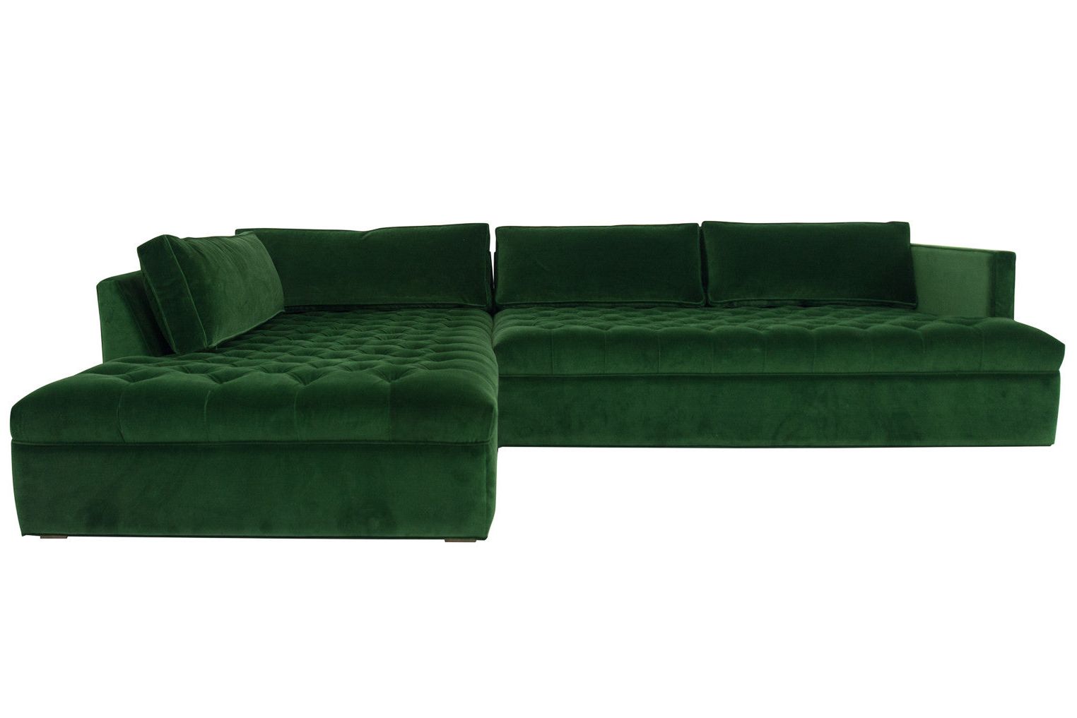 Emerald Green Velvet Sectional Sofa – Go Images Cafe Inside Green Velvet Modular Sectionals (Gallery 20 of 20)