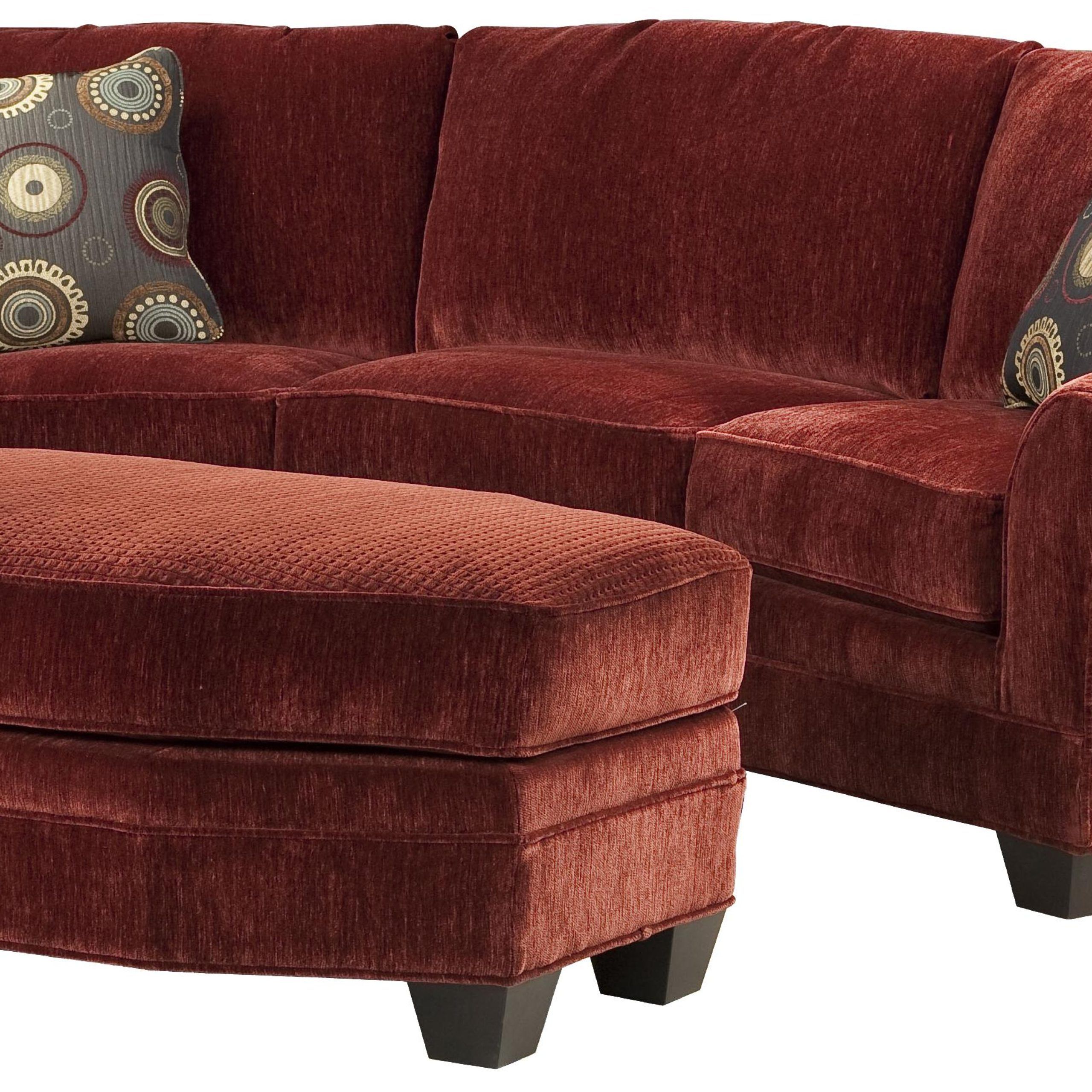 Fairfield Sofa Accents Curved Conversation Sofa With Traditional Rolled With Sofas With Curved Arms (View 3 of 20)