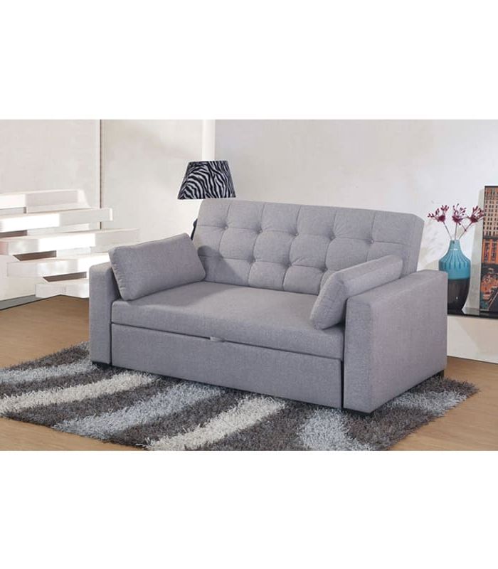 Fold Out Lounge | Pull Out Couch | Elechome Throughout 2 In 1 Gray Pull Out Sofa Beds (View 7 of 20)