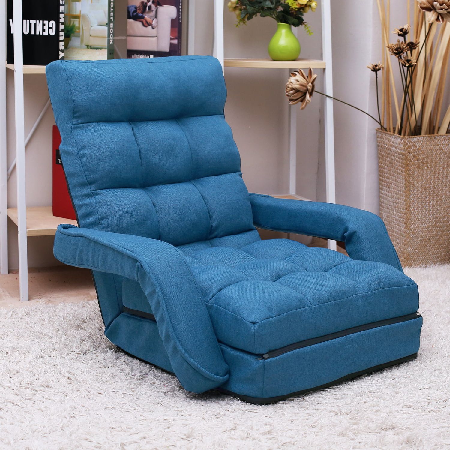 Furniture 2 In 1 Folding Lazy Sofa Lounger Floor Gaming Armchair Bed In 2 In 1 Foldable Sofas (View 5 of 20)