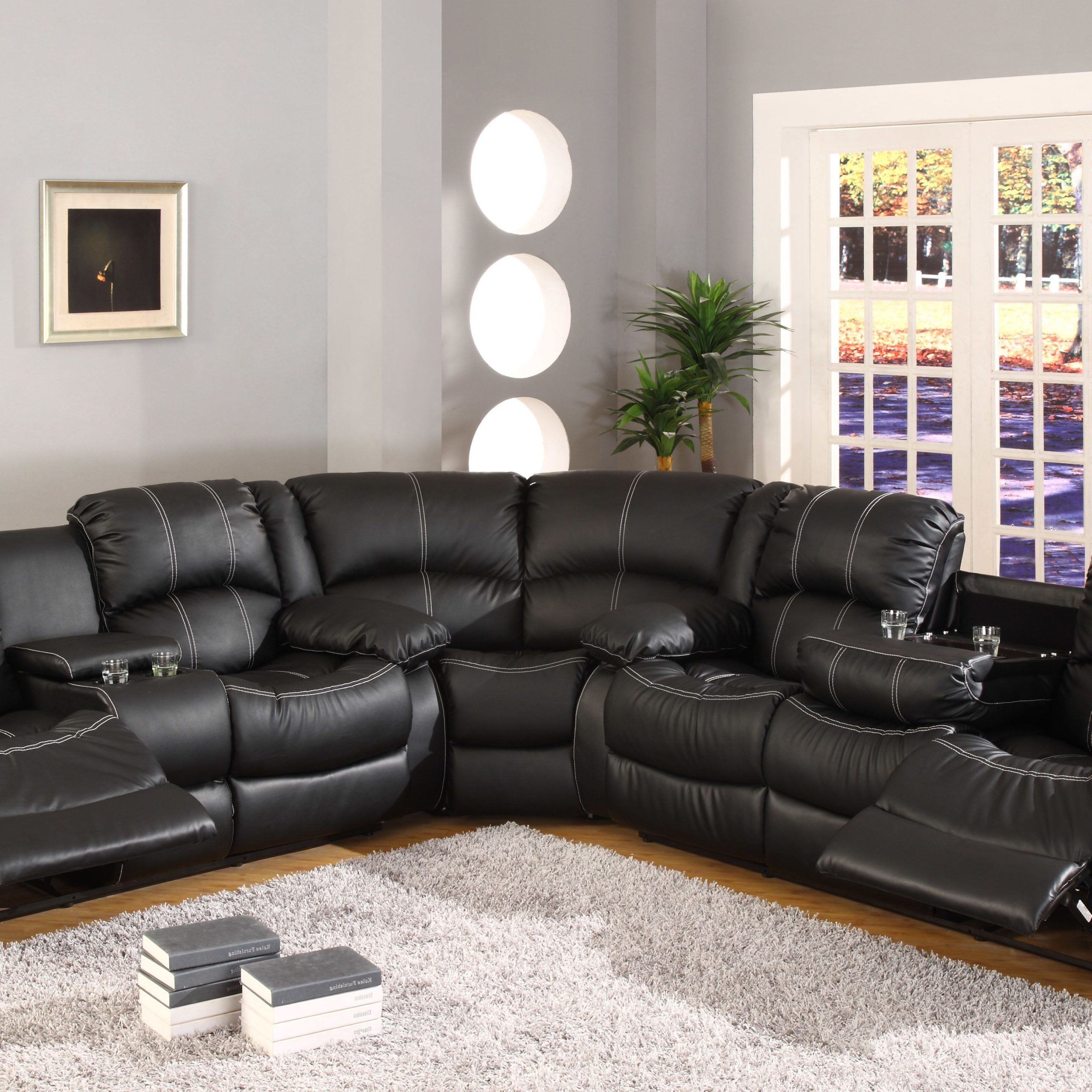 Hattie Comfort Reclining Sectional | Sectional Sofa With Recliner For Right Facing Black Sofas (View 3 of 20)