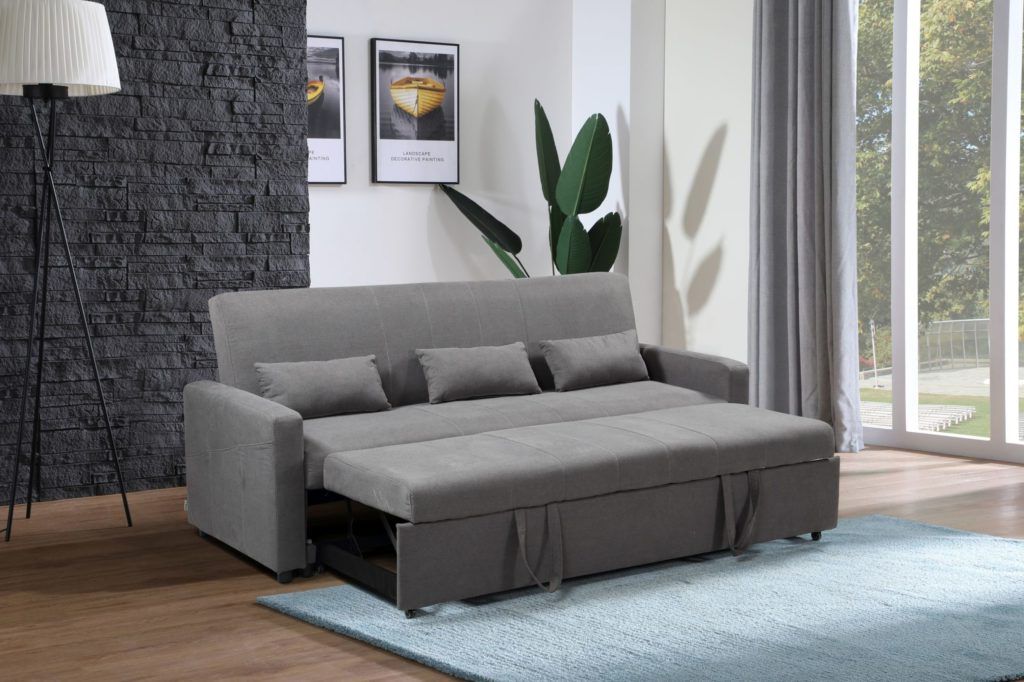 Husky® Transformer Convertible Sofa Bed – Grey With Convertible Light Gray Chair Beds (View 13 of 20)