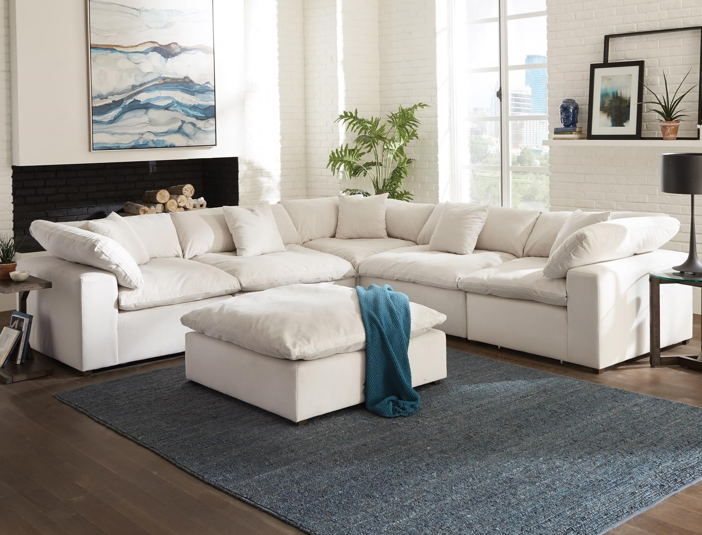 Jackson Furniture Posh Contemporary L Shaped Sectional Sofa | Standard Inside Modern L Shaped Sofa Sectionals (Gallery 14 of 20)
