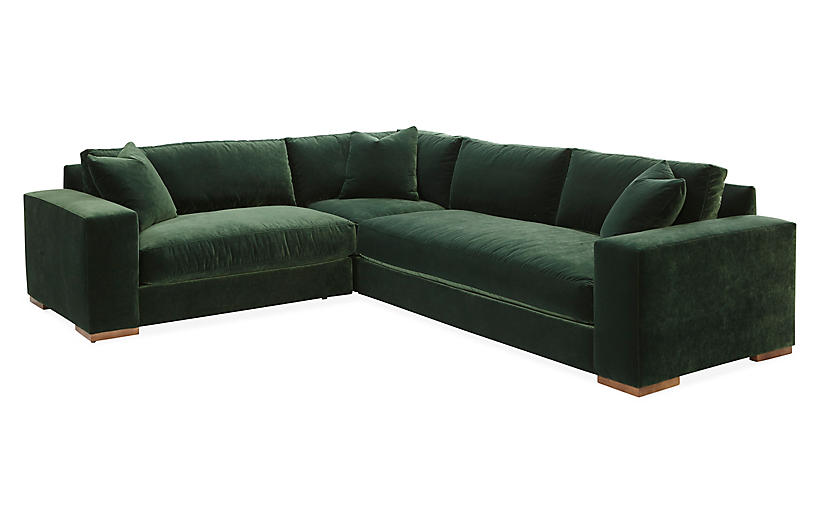 Marvelous Green Sectional Sofa Pull Out Sleeper Inside Green Velvet Modular Sectionals (Gallery 7 of 20)