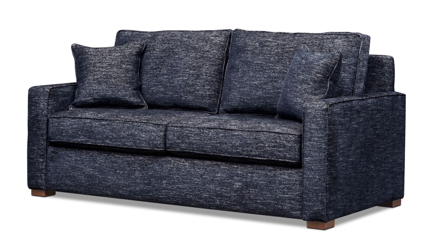 Mayson 78" Full Innerspring Sleeper Sofa – Navy | American Signature For Navy Sleeper Sofa Couches (Gallery 1 of 20)