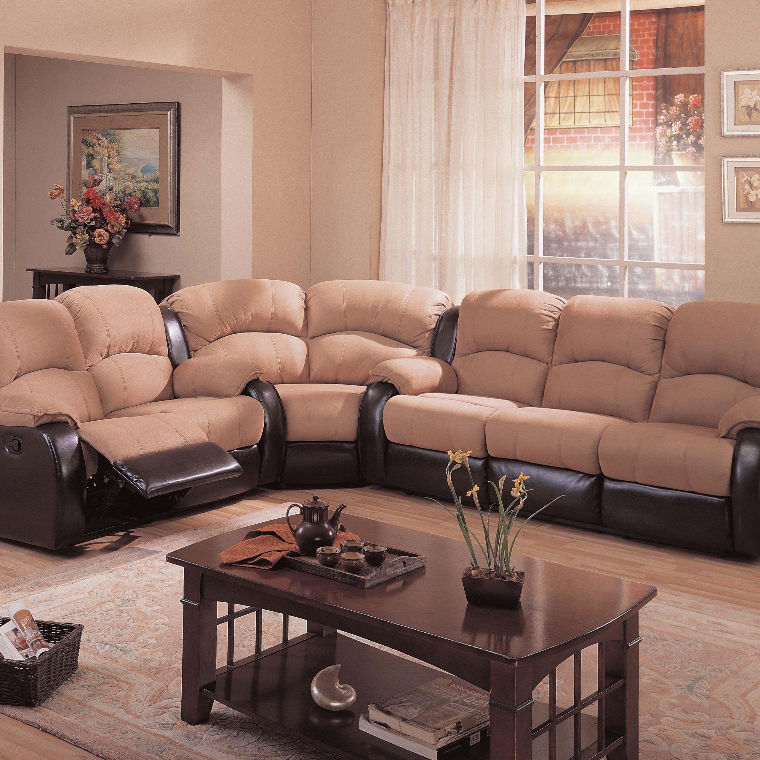 Microfiber Sectional Couch With Recliner: Chic Features For Your Home In Microfiber Sectional Corner Sofas (Gallery 5 of 20)