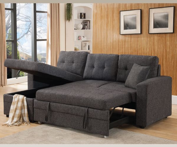 Pull Out Pop Up Sleeper Sofa | Baci Living Room For 3 In 1 Gray Pull Out Sleeper Sofas (View 18 of 20)