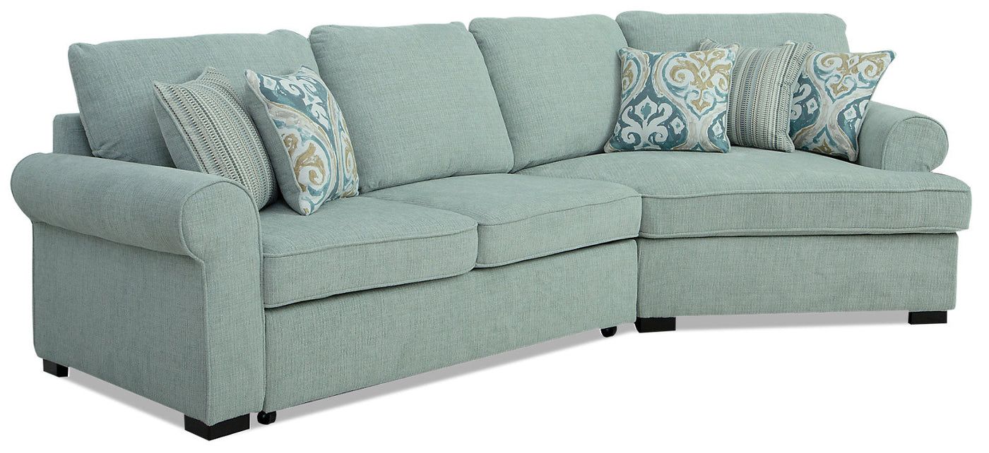 Randal 2 Piece Fabric Sleeper Sectional With Left Facing Cuddler Inside Left Or Right Facing Sleeper Sectionals (View 16 of 20)
