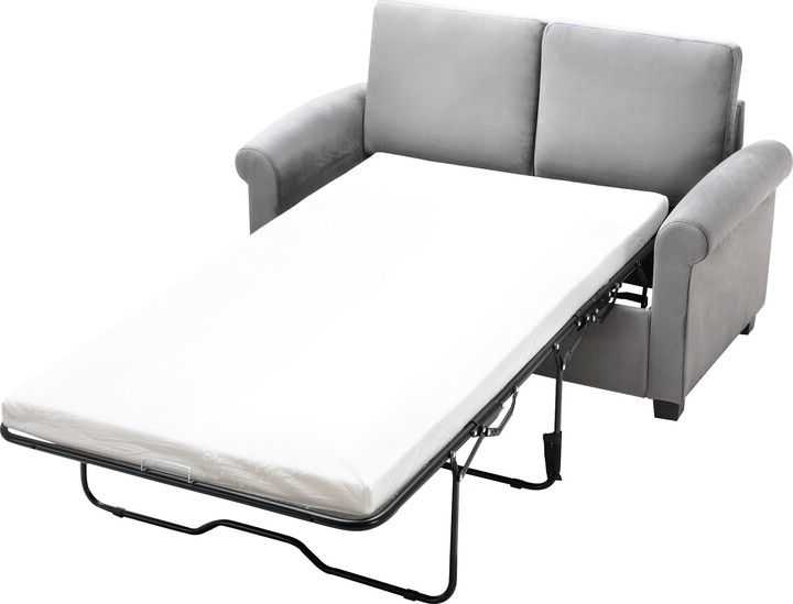 Rasoo Velvet Loveseat Sleeper Sofa Bed 2 In 1 Pull Out Sofa Bed With Intended For 2 In 1 Gray Pull Out Sofa Beds (View 13 of 20)