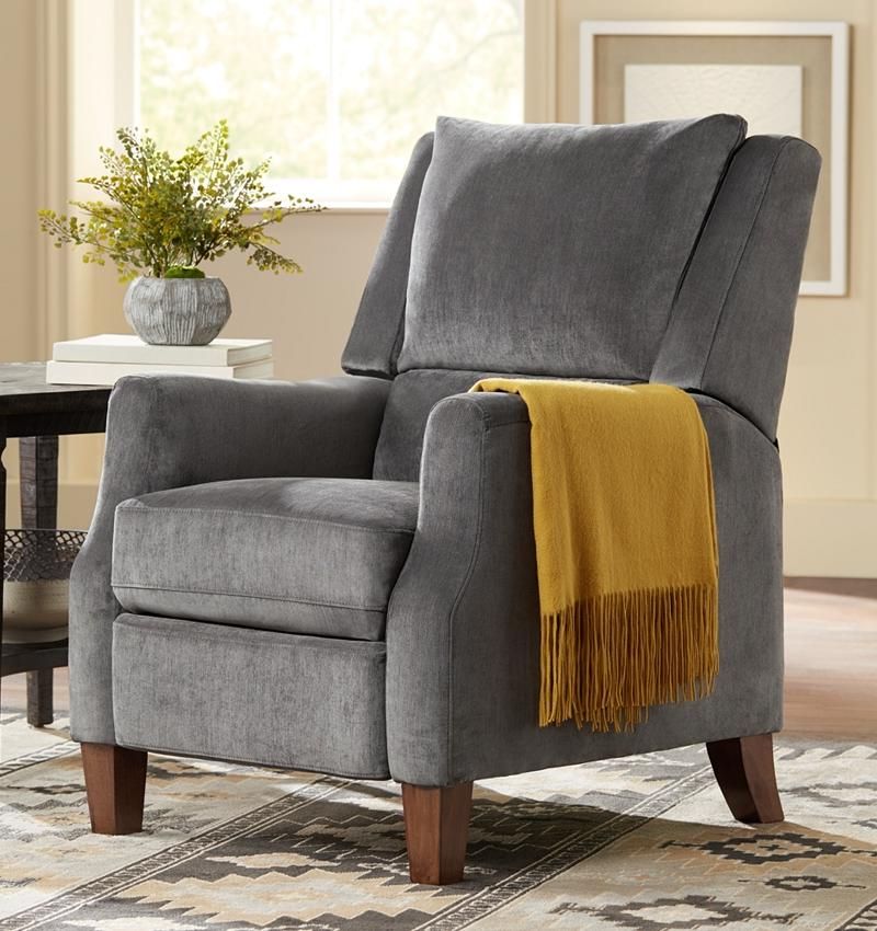 Seating | Irina Gray Velvet Recliner Chair | Brandowstore Regarding Modern Velvet Upholstered Recliner Chairs (Gallery 8 of 20)