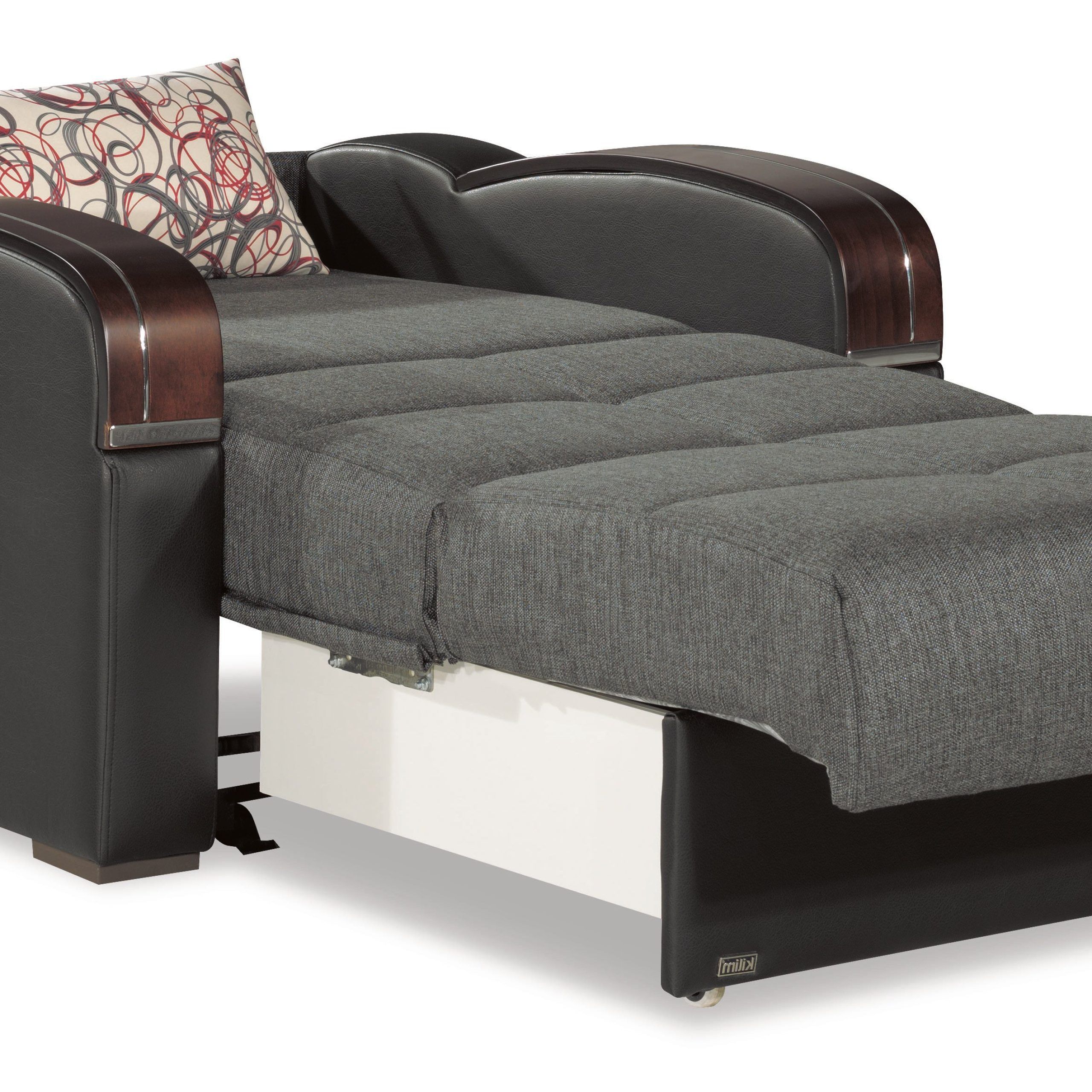 Sleep Plus Gray Convertible Chair Bedcasamode For Convertible Light Gray Chair Beds (View 4 of 20)