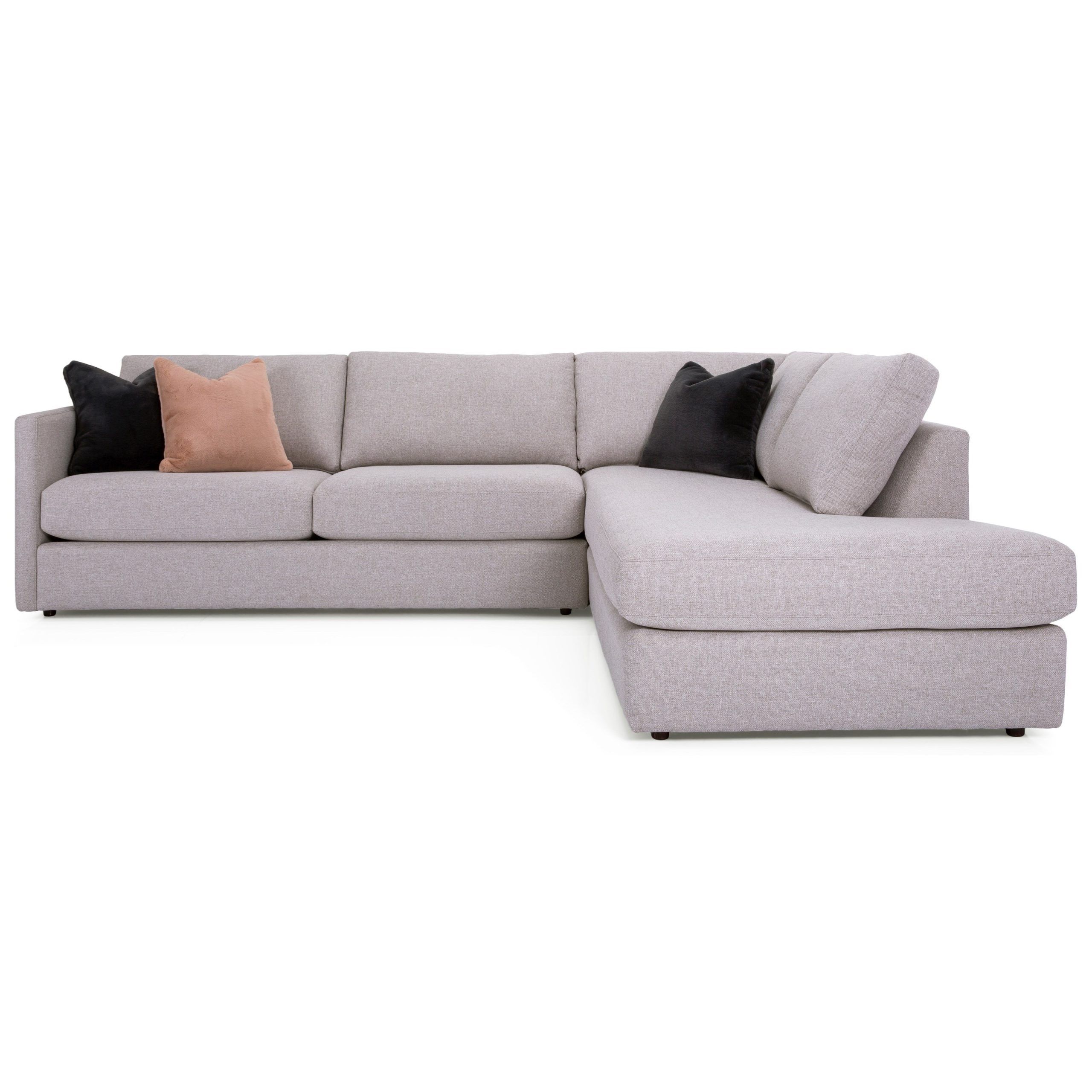Taelor Designs Tess Contemporary L Shaped Sectional With Chaise In Modern L Shaped Sofa Sectionals (View 17 of 20)