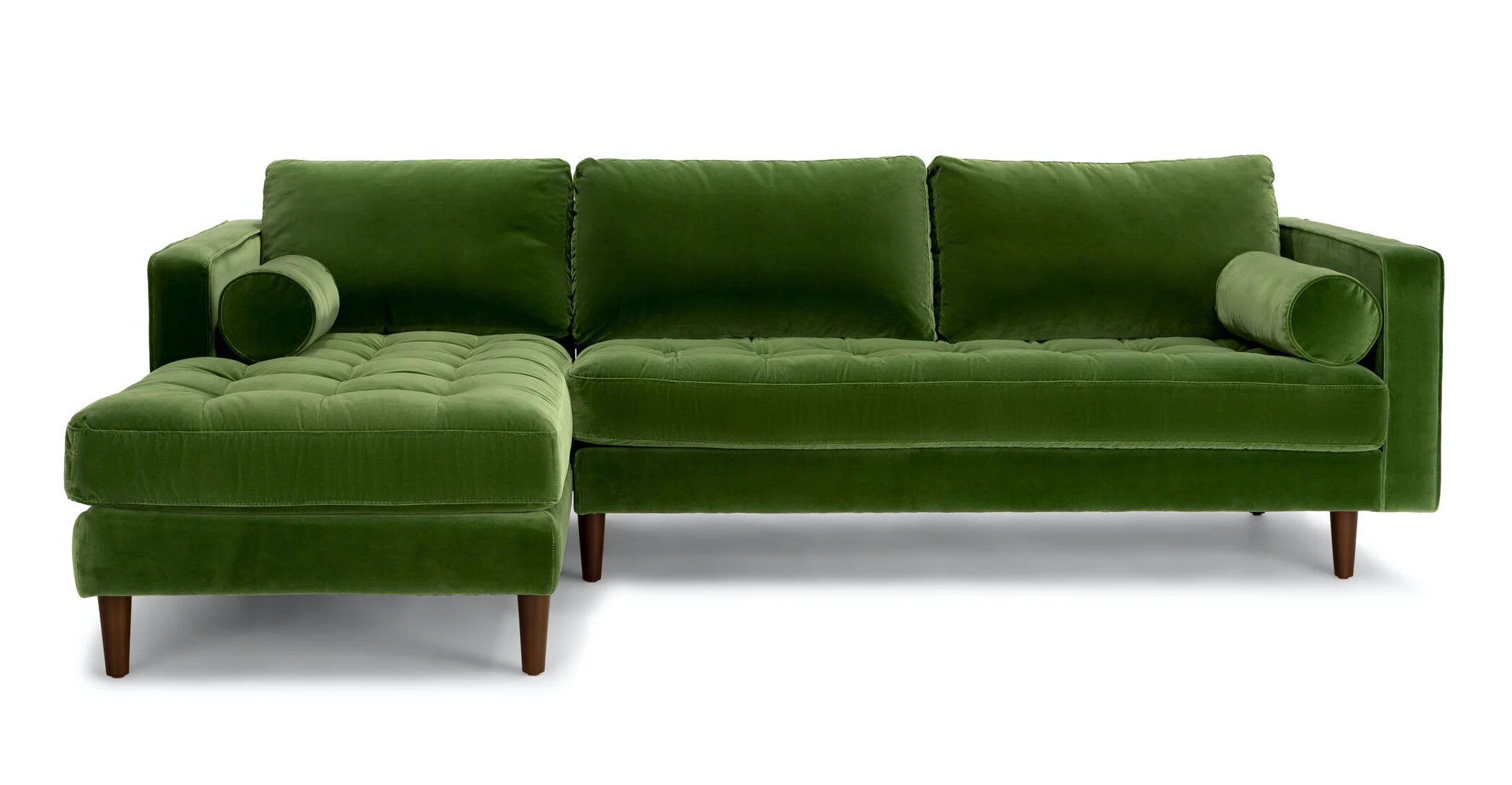 The 9 Best Green Velvet Sofas Of 2022 Intended For Green Velvet Modular Sectionals (Gallery 1 of 20)
