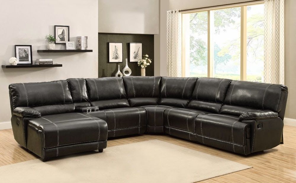 The Best Reclining Sofa Reviews: Loukas Extra Long Reclining Sectional Inside Right Facing Black Sofas (View 18 of 20)