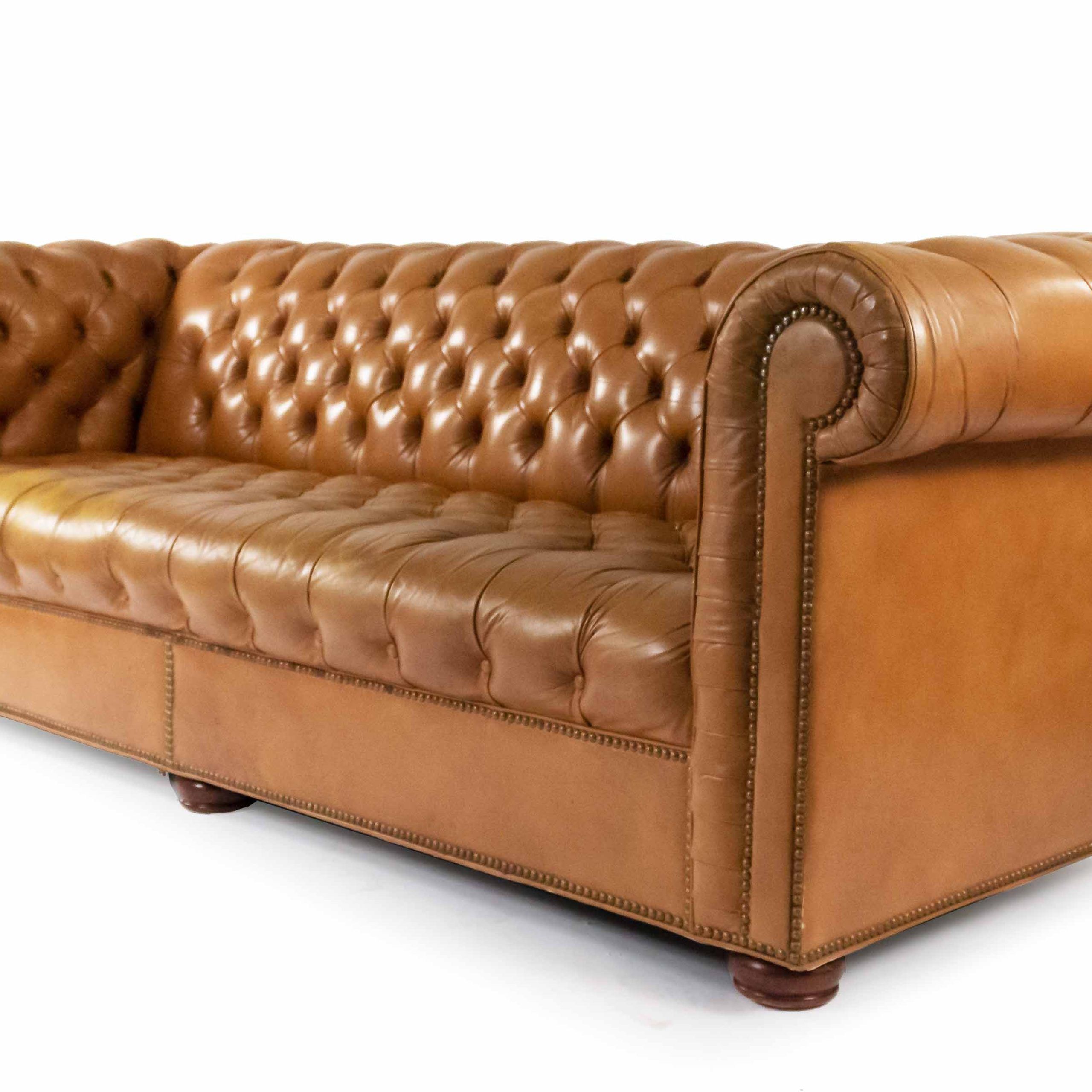 Tobacco Brown Leather Chesterfield Sofa Regarding Chesterfield Sofas (View 10 of 20)