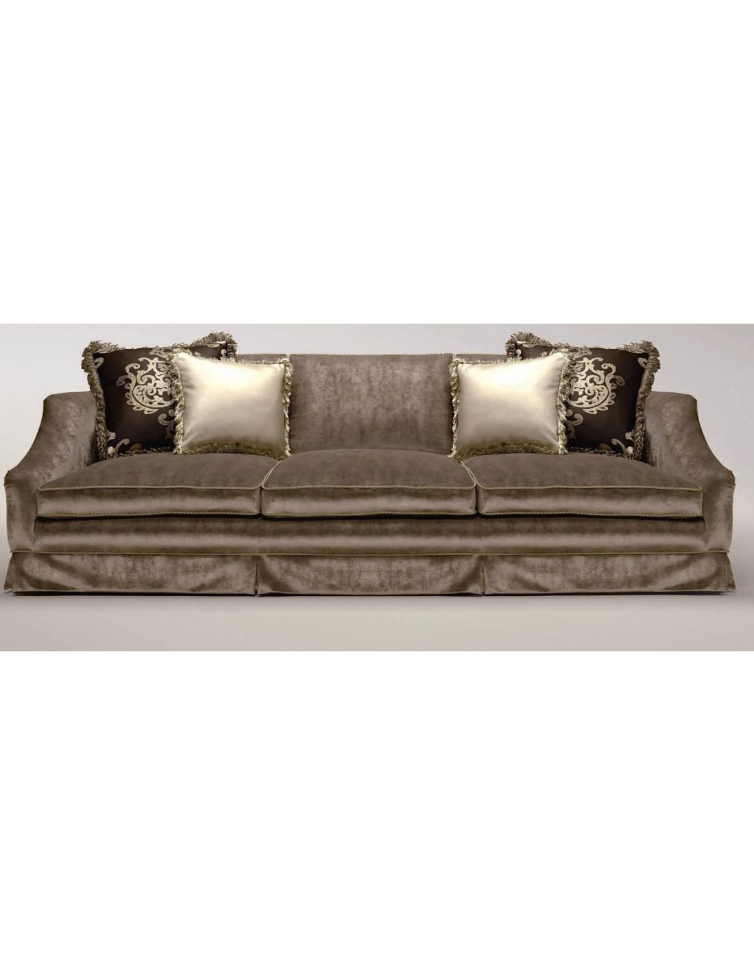 Upholstered Sofa With Curved Arms In Sofas With Curved Arms (View 15 of 20)