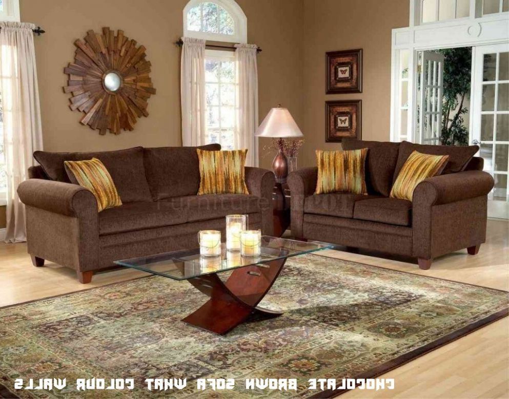 What Colour Walls With A Chocolate Brown Sofa – Sofa Design Ideas Within Sofas In Chocolate Brown (Gallery 20 of 20)