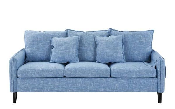 Winters Mid Century Modern Linen Sofa | Modern Linen Sofa, Modern Intended For Modern Blue Linen Sofas (View 17 of 20)