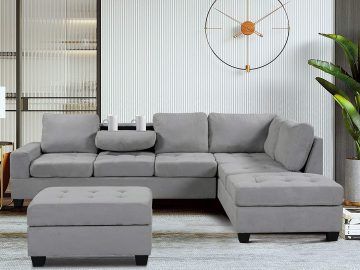L-shape Couches with Reversible Chaises