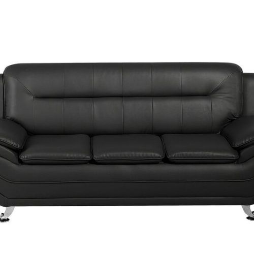 Traditional 3-Seater Faux Leather Sofas (Photo 17 of 20)
