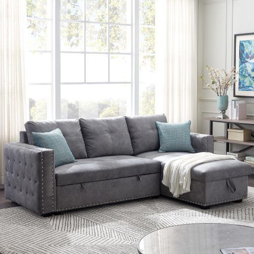 3 In 1 Gray Pull Out Sleeper Sofas (Photo 2 of 20)