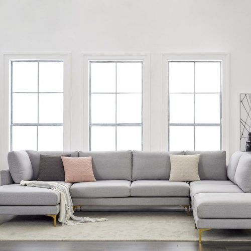 Modern U-Shape Sectional Sofas In Gray (Photo 10 of 20)