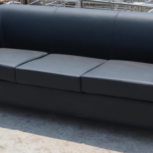 3 Seat L Shaped Sofas In Black (Photo 3 of 20)