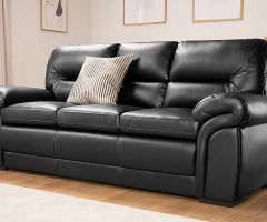 20 Photos Traditional 3-seater Faux Leather Sofas