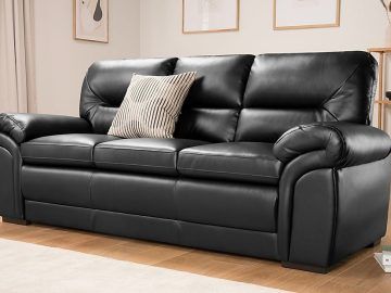 Traditional 3-seater Faux Leather Sofas