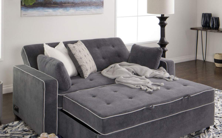 3 in 1 Gray Pull Out Sleeper Sofas