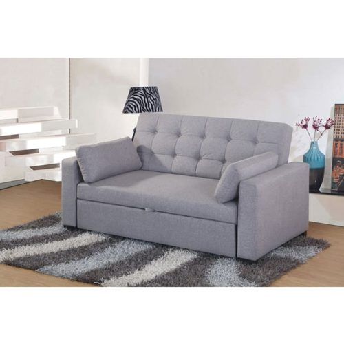 2 In 1 Gray Pull Out Sofa Beds (Photo 7 of 20)