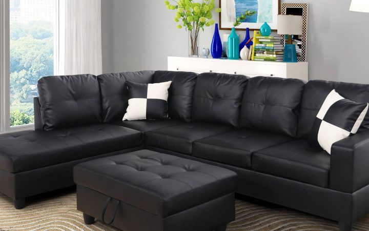 Faux Leather Sectional Sofa Sets