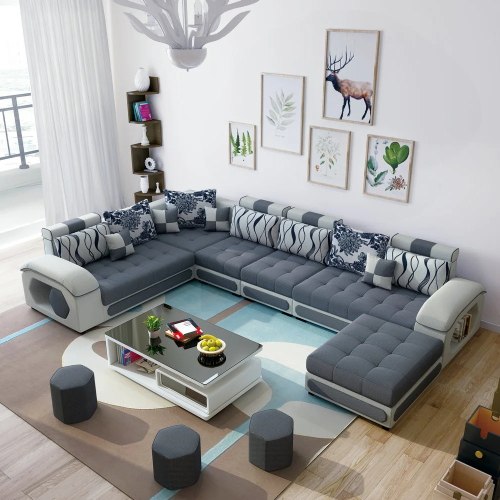 Modern U-Shape Sectional Sofas In Gray (Photo 3 of 20)